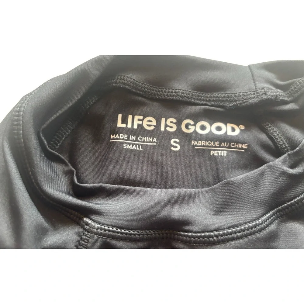 Life is Good Women's Small Daisy Rainbow UPF 50+ Rash Guard Swim Shirt NWT